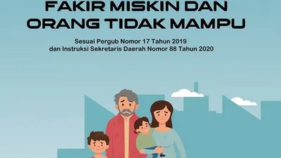 Pendaftaran fakir miskin dan orang tidak mampu. (dok)