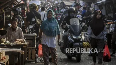 ilustrasi pasar tradisional/ Republika