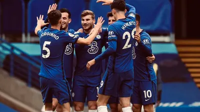 Pemain Chelsea berselebrasi usai mencetak gol. The Blues gagal mengemas poin sempurna di Stamford Bridge setelah bermain imbang 3-3 lawan Southampton. (Ayojakarta/Twitter)