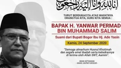 Suami Bupati Bogor Ade Yasin meninggal dunia. (Ayobandung.com)