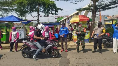 Operasi Yustisi yang dilakukan di Kabupaten Bogor/ (Dokumentasi Kapolsek Kemang)