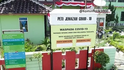 Replika peti jenazah Covid-19 yang ada di Kepulauan Seribu. (sumber: pulauseribu.jakarta.go.id)