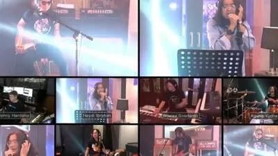 Konser Virtual Powerslave belum lama ini (dok)