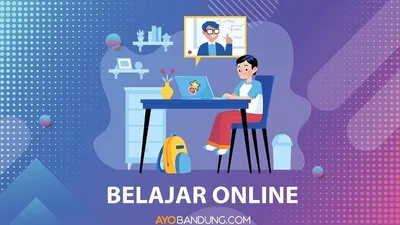 ilustrasi belajar di rumah/ Ayobandung.com