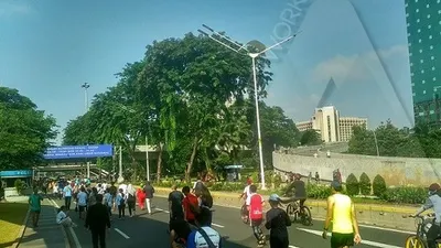 suasana car free day di Jakarta. (Ayojakarta.com/Hendy Dinata)