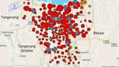 Ilustrasi - Peta kasus COVID-19 di DKI Jakarta (corona.jakarta.go.id)