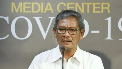 Juru Bicara Gugus Tugas COVID-19 Achmad Yurianto (Antara Foto/Hafidz Mubarak)