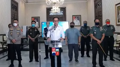 Wali Kota Bogor, Bima Arya melalui konferensi pers di virtual, Kamis (4/6/2020) sore.  (dok)