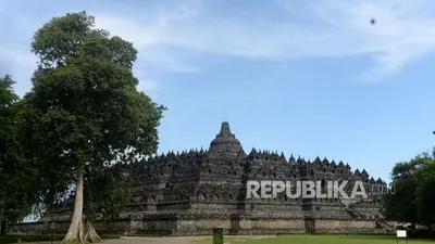 Candi Borobudur rencananya akan kembali buka awal Juni. (Foto: Wihdan Hidayat/ Republika )
