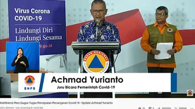 Juru Bicara Pemerintah untuk Penanganan Covid-19 Achmad Yurianto. (BNPB)