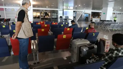 Suasana Bandara Internasional Ahmad Yani Semarang, Sabtu (16/5/2020). (dok)