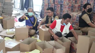 Bantuan sosial (bansos) sebanyak 152.000 paket untuk warga terdampak Covid-19.  ist