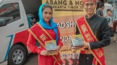 Ilustrasi Abang None Jakarta Timur. (Suku Dinas Pariwisata dan Ekonomi Kreatif Jakarta Timur)