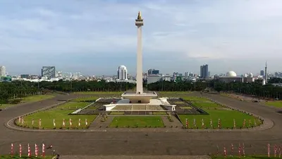 Kawasan Monumen Nasional atau Monas di Jakarta Pusat. (Tempo/Subekti)