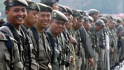 Personal Satpol PP DKI Jakarta. (Media Indonesia)