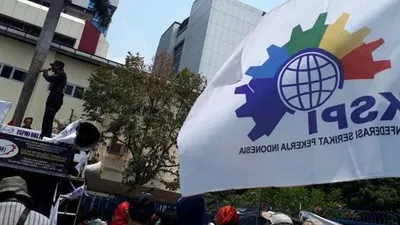 Ilustrasi demo buruh