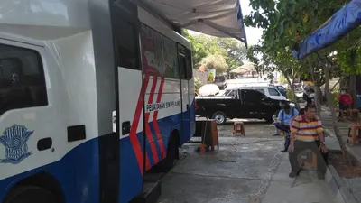 Ilustrasi SIM Keliling. (Twitter @TMCPoldaMetro)