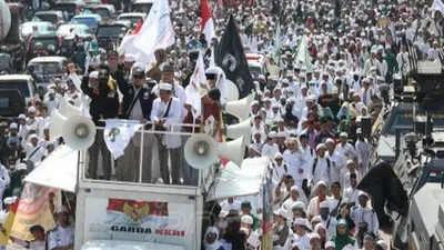 Massa PA 212 di Jakarta pada Juli 2018 (JPNN/Ricardo)
