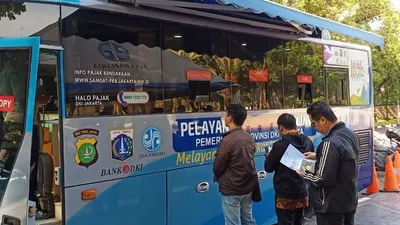 Ilustrasi Samsat Keliling/Twitter @TMCPoldaMetro