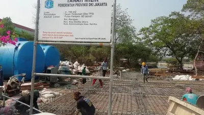 Proses pembangunan IPAL komunal di Pulau Harapan/pulauseribu.jakarta.go.id