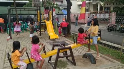 Ilustrasi taman bermain anak/Warta Kota