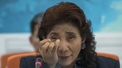 Mantan Menteri Kelautan dan Perikanan, Susi Pudjiatusi/Antara (Sigid Kurniawan)
