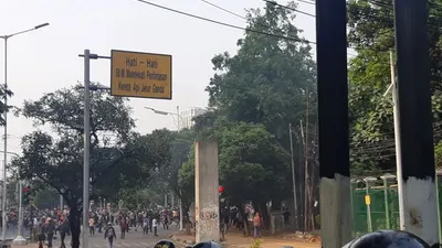 Demonstrasi pelajar di belakang Gedung DPR RI/Istimewa