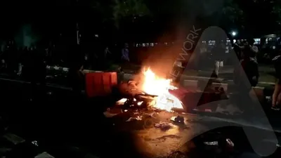 Sepeda motor dibakar dekat Stasiun Palmerah/Ayojakarta.com