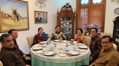 Suasana makan siang Prabowo dan Megawati (Dok.PDIP)