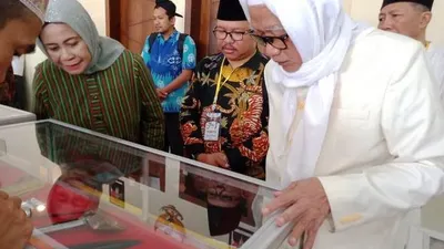 Pameran kesejarahan di Ponpes Lirboyo, Kota Kediri, Rabu (2/10/2019)/Duta