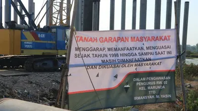 Warga Marunda Hadang Proyek Tol Demi Tuntut Ganti Rugi