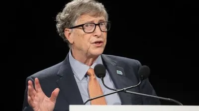 Bill Gates. [Ludovic Marin/AFP]