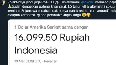 Rupiah Keok, Rizal Ramli Tuding Pemerintah Payah