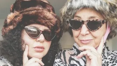 Najate Leklye dan putrinya, Meryem Slimani. (Instagram@meryemsfirst)