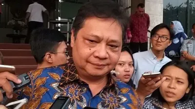 Menteri Koordinator Bidang Perekonomian Airlangga Hartarto. (Suara.com/Muslimin).