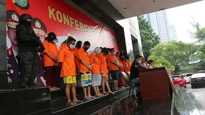 17 tersangka penggerebekan tempat praktik aborsi di Senen, Jakpus/dok:ist
