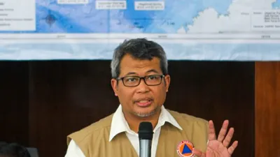 Kepala Pusat Data Informasi dan Komunikasi Kebencanaan (Kapusdatinkom) BNPB, Agus Wibowo. (Gatra/Eva Agriana Ali)