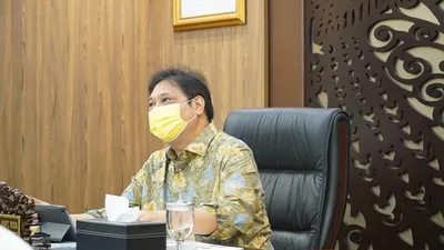 Ketua KPCPEN, Airlangga Hartarto. (ekon.go.id)