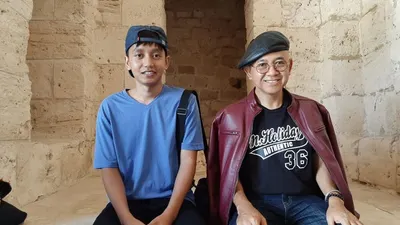 Ahmad Mina dan M. Aji Surya di Kairo, Mesir (dok M. Aji Surya)