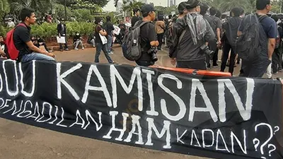 Suasana Aksi Kamisan di Jalan Medan Merdeka Utara/Ayojakarta.com