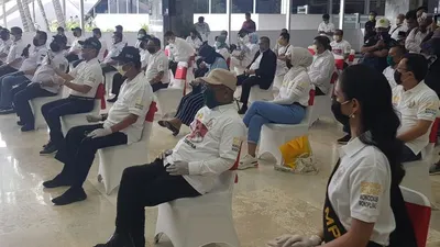 Aksi solidaritas MPR-Fight Corona, Senin (23/3/2020) (Humas PWI Pusat)