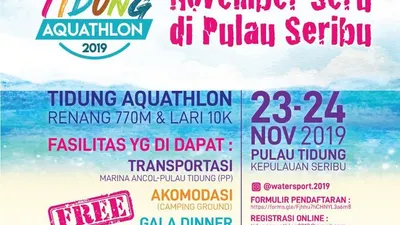 Poster digital penyelenggaraan Tidung Aquathlon 2019 (pulauseribu.jakarta.go.id)