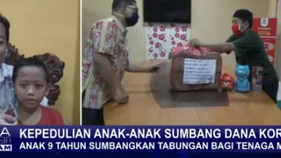 Akram, bocah 9 tahun menyumbang tabungan beli sepeda untuk APD tim medis (Kompas TV)