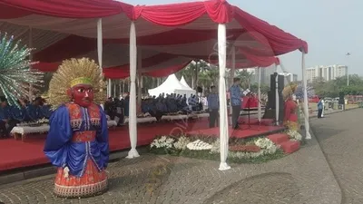 Gubernur DKI Jakarta, Anies Baswedan, saat memimpin upacara peringatan Hari Sumpah Pemuda ke-91 di Lapangan Monas, Jakarta Pusat/Ayojakarta.com
