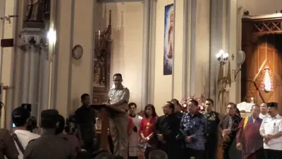 Ini Ucapan Anies Kepada Umat Kristiani di Gereja Katedral