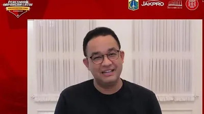 Gubernur DKI, Anies Baswedan dalam peresmian JIS/dok: Youtube Jakpro Group