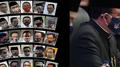 Koleksi masker Gubernur DKI Jakarta Anies Baswedan/facebook Anies Baswedan