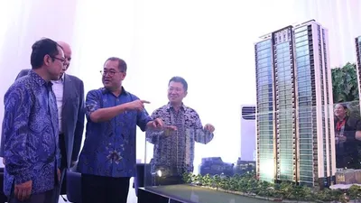 Topping off ceremony Apartemen Aerium/Dok: Sinar Mas Land