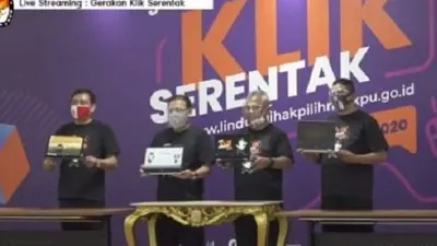 KPU luncurkan aplikasi Gerakan Klik Serentak. (Istimewa)