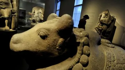Sejumlah arca dari Candi Singasari menjadi koleksi Museum Volkenkunde di Leiden, Belanda.